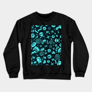 Halloween Pattern Art Design (R1-3) Crewneck Sweatshirt